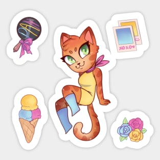 Pride cat: pan sexual Sticker